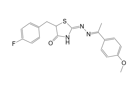 4-thiazolidinone, 5-[(4-fluorophenyl)methyl]-2-[(2E)-2-[1-(4-methoxyphenyl)ethylidene]hydrazono]-, (2E)-