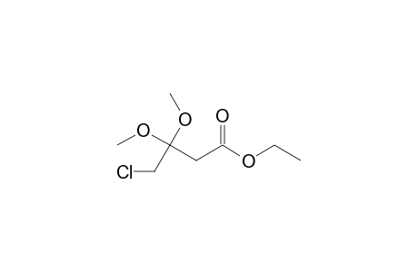 4-Chloro-3,3-dimethoxybutylic acid ethyl ester