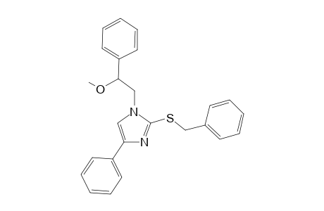 2-(2-Benzylsulfanyl)-1-(2-methoxy-2-phenylethyl)-4-phenyl-1H-imidazole