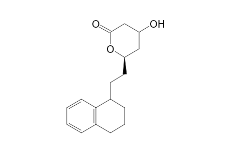 (6R)-4-Hydroxy-6-[2'-(1",2",3",4"-tetrahydro-1"-naphthyl)ethyl]-3,4,5,6-tetrahydro-2H-pyran-2-one