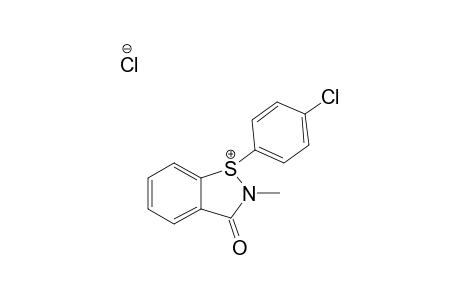 2,3-DIHYDRO-1-(4-CHLOROPHENYL)-2-METHYL-3-OXO-1,2-BENZISOTHIAZOL_1-IUM_CHLORIDE