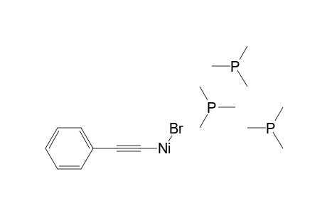 Bromo (phenylethynyl) tris(trimethylphosphane) nickel(II)