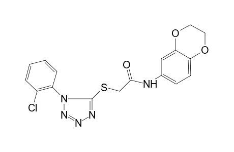 2-[1-(2-chlorophenyl)tetrazol-5-yl]sulfanyl-N-(2,3-dihydro-1,4-benzodioxin-6-yl)acetamide