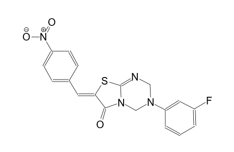(7Z)-3-(3-fluorophenyl)-7-(4-nitrobenzylidene)-3,4-dihydro-2H-[1,3]thiazolo[3,2-a][1,3,5]triazin-6(7H)-one