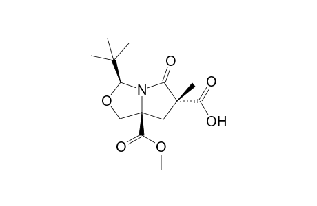 (3S,6R,7aR)-3-tert-Butyl-1,6,7,7a-tetrahydro-6-methyl-5-oxopyrrolo[1,2-c]oxazolidine-6,7a-dicarboxylic acid 7a-methyl ester