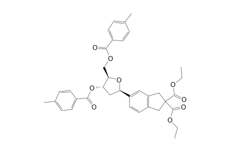 1-BETA-[2,2-BIS-(ETHOXYCARBONYL)-1,3-DIHYDRO-2H-INDEN-5-YL]-1,2-DIDEOXY-3,5-DI-O-(4-TOLUOYL)]-D-RIBOFURANOSIDE