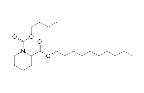 Pipecolic acid, N-butoxycarbonyl-, decyl ester