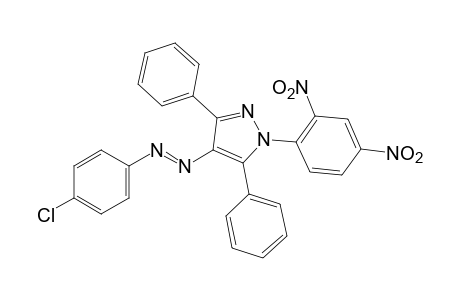4-[(p-chlorophenyl)azo]-1-(2,4-dinitrophenyl)-3,5-diphenylpyrazole