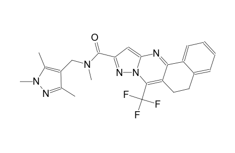 N-methyl-7-(trifluoromethyl)-N-[(1,3,5-trimethyl-1H-pyrazol-4-yl)methyl]-5,6-dihydrobenzo[h]pyrazolo[5,1-b]quinazoline-10-carboxamide