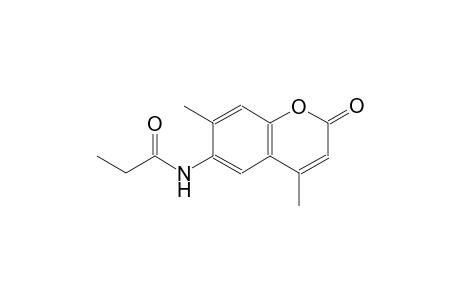 N-(4,7-dimethyl-2-oxo-2H-chromen-6-yl)propanamide