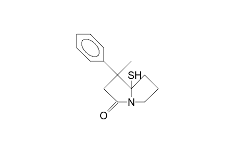 5-Mercapto-4-methyl-4-phenyl-1-aza-bicyclo(3.3.0)octan-2-one