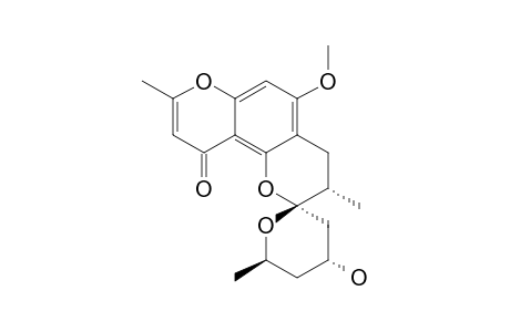 CHAETOQUADRIN-B;CQ-2;(2'R,3'R,5'S,7'S)-6-[(5,3':3',7'-DIEPOXY-5'-HYDROXY-2'-METHYL)-OCTYL]-7-METHOXY-2-METHYL-CHROMONE