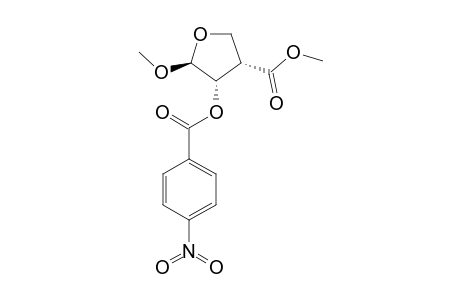 THREO-METHYL-4-HYDROXY-5-METHOXY-3-TETRAHYDROFURAN-3-CARBOXYLATE-4-PARA-NITROBENZOATE