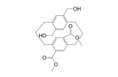 Dimethyl pseudogem-14 ,17-bis(hydroxymethyl)[3.3]paracyclophane-5,8-dicarboxylate
