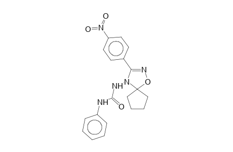 1-[3-(4-Nitrophenyl)-1-oxa-2,4-diazaspiro[4.4]non-2-en-4-yl]-3-phenylurea
