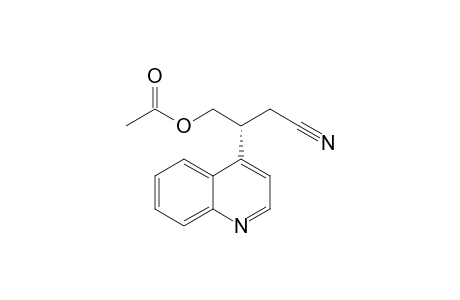 (R)-4-Acetoxy-3-(quinolin-4-yl)butanenitrile