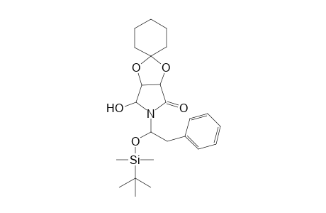 N-(2R)-[2-Phenyl-1-(tert-butyldimethylsioxy)ethyl]-(3S,4R,5S)-3,4-(cyclohexylidenedioxy)-5-hydroxy-2-pyrrolidinone