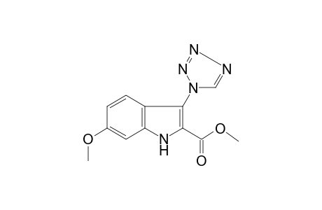 1H-Indole-2-carboxylic acid, 6-methoxy-3-(1H-1,2,3,4-tetrazol-1-yl)-, methyl ester