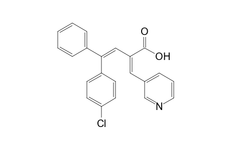 4-Phenyl-4-(4-chlorophenyl)-1-(3-pyridinyl)but-1,3-diene-2-carboxylic acid