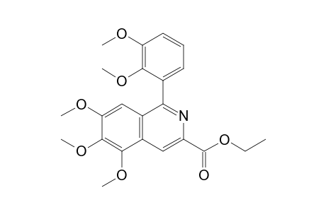 1-(2,3-dimethoxyphenyl)-5,6,7-trimethoxy-3-isoquinolinecarboxylic acid ethyl ester