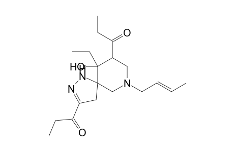 10-Ethyl-7-(2-butenyl)-10-hydroxy-3,9-dipropionyl-1,2,7-triazaspiro[4.5]dec-2-ene