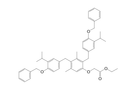 Ethyl 2-(2,4-bis(4-(benzyloxy)-3-isopropylbenzyl)-3,5-dimethylphenoxy)acetate