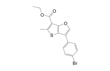 Ethyl 5-methyl-3-(4-bromophenyl)thieno[3,2-b]furan-6-carboxylate