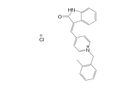(E)-1-(2-Methylbenzyl)-4-((2-oxoindolin-3-ylidene)methyl)pyridinium chloride