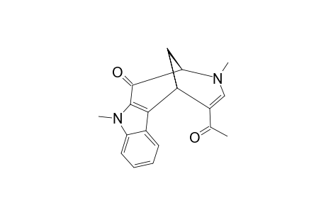 5-ACETYL-3,11-DIMETHYL-1-OXO-1,2,3,6-TETRAHYDRO-2,6-METHANOAZOCINO-[4,5-B]-INDOLE