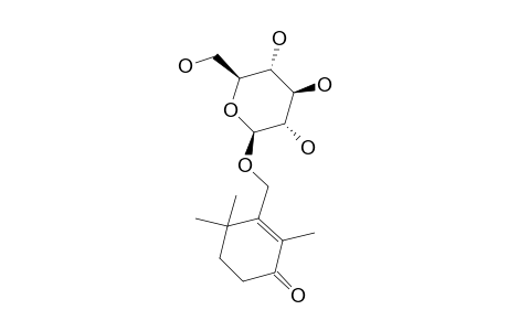3-(B-D-GLUCOPYRANOSYLOXY METHYL)2,4,4-TRIMETHYL-2-CYCLOHEXEN-1-ONE