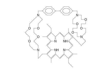 Biphenyl-C3-porphyrin bis-(18)-N2O4 macrocyclic tetraamide