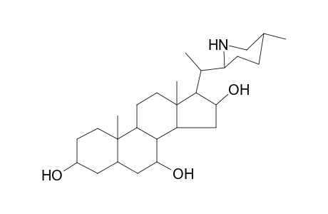 20-(5-Methyl-2-piperidinyl)pregnane-3,7,16-triol