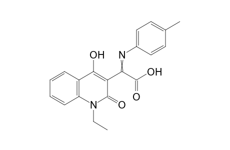 (1-Ethyl-4-hydroxy-2-oxo-1,2-dihydroquinolin-3-yl)-p-tolyliminoacetic acid