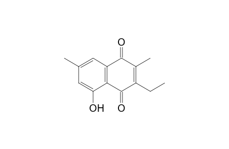 3-Ethyl-5-hydroxy-2,7-dimethyl-1,4-naphthoquinone