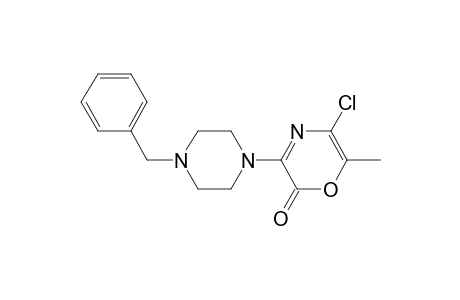 3-(4-benzylpiperazin-1-yl)-5-chloro-6-methyl-1,4-oxazin-2-one