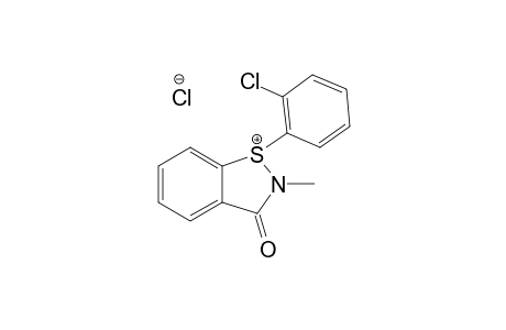 2,3-DIHYDRO-1-(2-CHLOROPHENYL)-2-METHYL-3-OXO-1,2-BENZISOTHIAZOL_1-IUM_CHLORIDE