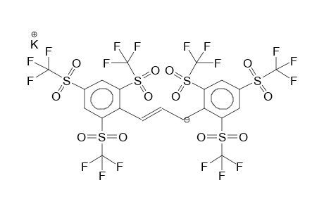 1,3-BIS(2,4,6-TRIFLUOROMETHYLSULPHONYLPHENYL)PROPENE, POTASSIUM SALT