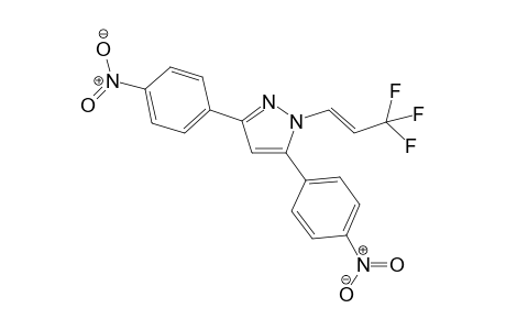 (E)-3,5-Bis(4-nitrophenyl)-1-(3,3,3-trifluoroprop-1-en-1-yl)-1H-pyrazole