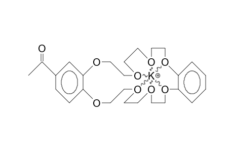 4'-Acetyl-dibenzo-24-crown-8/potassium cation complex