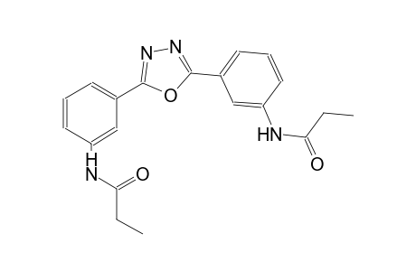N-(3-{5-[3-(propionylamino)phenyl]-1,3,4-oxadiazol-2-yl}phenyl)propanamide