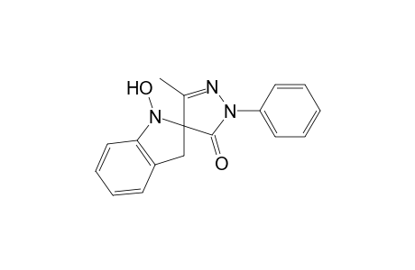 Spiro[2H-indole-2,4'-[4H]pyrazol]-3'(2'H)-one, 1,3-dihydro-1-hydroxy-5'-methyl-2'-phenyl-