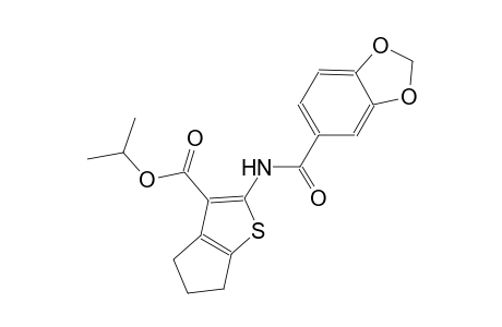isopropyl 2-[(1,3-benzodioxol-5-ylcarbonyl)amino]-5,6-dihydro-4H-cyclopenta[b]thiophene-3-carboxylate
