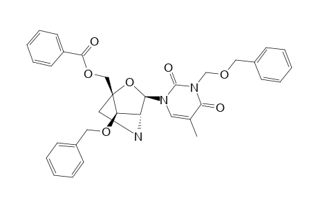 (1R,3R,4R,7R)-7-BENZYLOXY-1-(BENZOYLOXYMETHYL)-3-[3-(BENZYLOXYMETHYL)-THYMIN-1-YL]-2-OXA-5-AZABICYCLO-[2.2.1]-HEPTANE