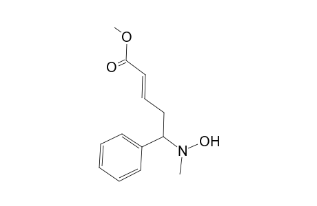 Methyl 5-phenyl-5-(N-methyl-N-hydroxy)aminopent-2-en-1-oate