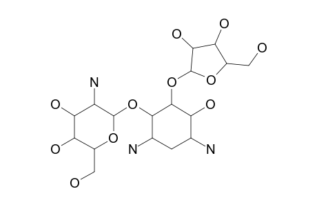 4-O-(2-AMINO-2-DEOXY-ALPHA-D-GLUCOPYRANOSYL)-5-O-(BETA-D-RIBOFURANOSYL)-2-DEOXY-STREPTAMINE