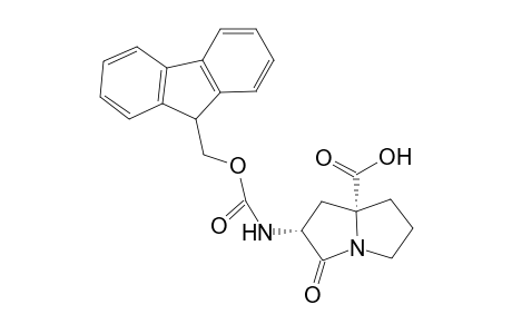 (2R*,7aR*)-2-{[(9H)-fluoren-9-ylmethoxy)carbonyl]amino}-3-oxotetrahydro-1H-pyrrolizine-7a(5H)-carboxylic acid