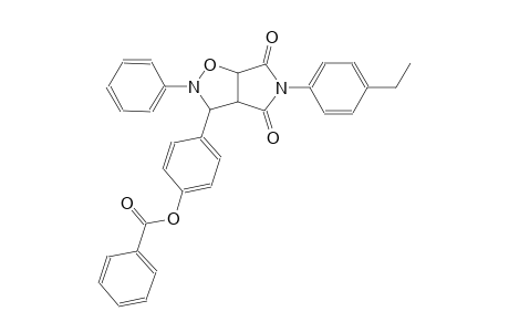 4-[5-(4-ethylphenyl)-4,6-dioxo-2-phenylhexahydro-2H-pyrrolo[3,4-d]isoxazol-3-yl]phenyl benzoate