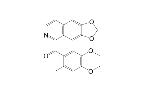 1-(2-Methyl-4,5-dimethoxybenzoyl)-6,7-methylenedioxyisoquinoline