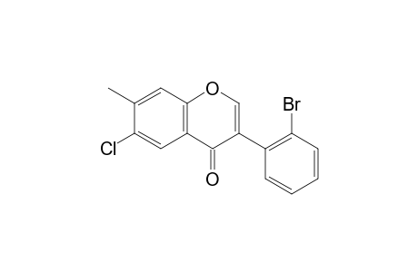 3-(2-Bromophenyl)-6-chloro-7-methyl-4H-chromen-4-one