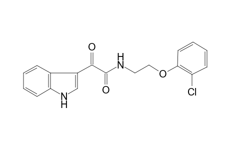 Acetamide, N-[2-(2-chlorophenoxy)ethyl]-2-(1H-indol-3-yl)-2-oxo-
